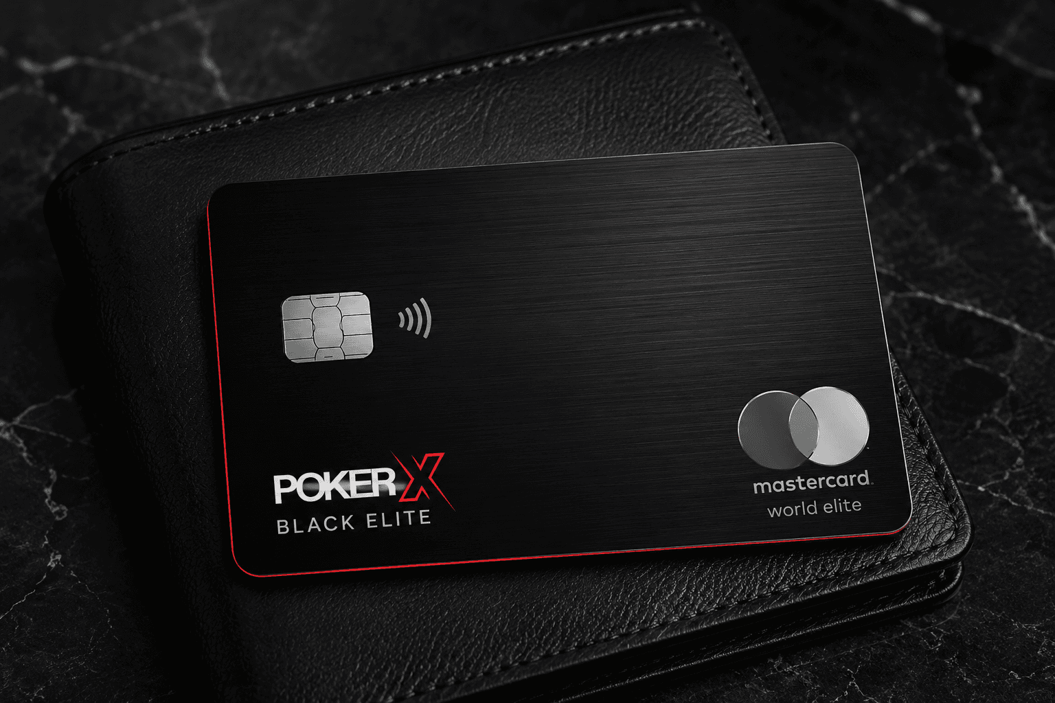 POKER X Black Elite Mastercard World Elite card
