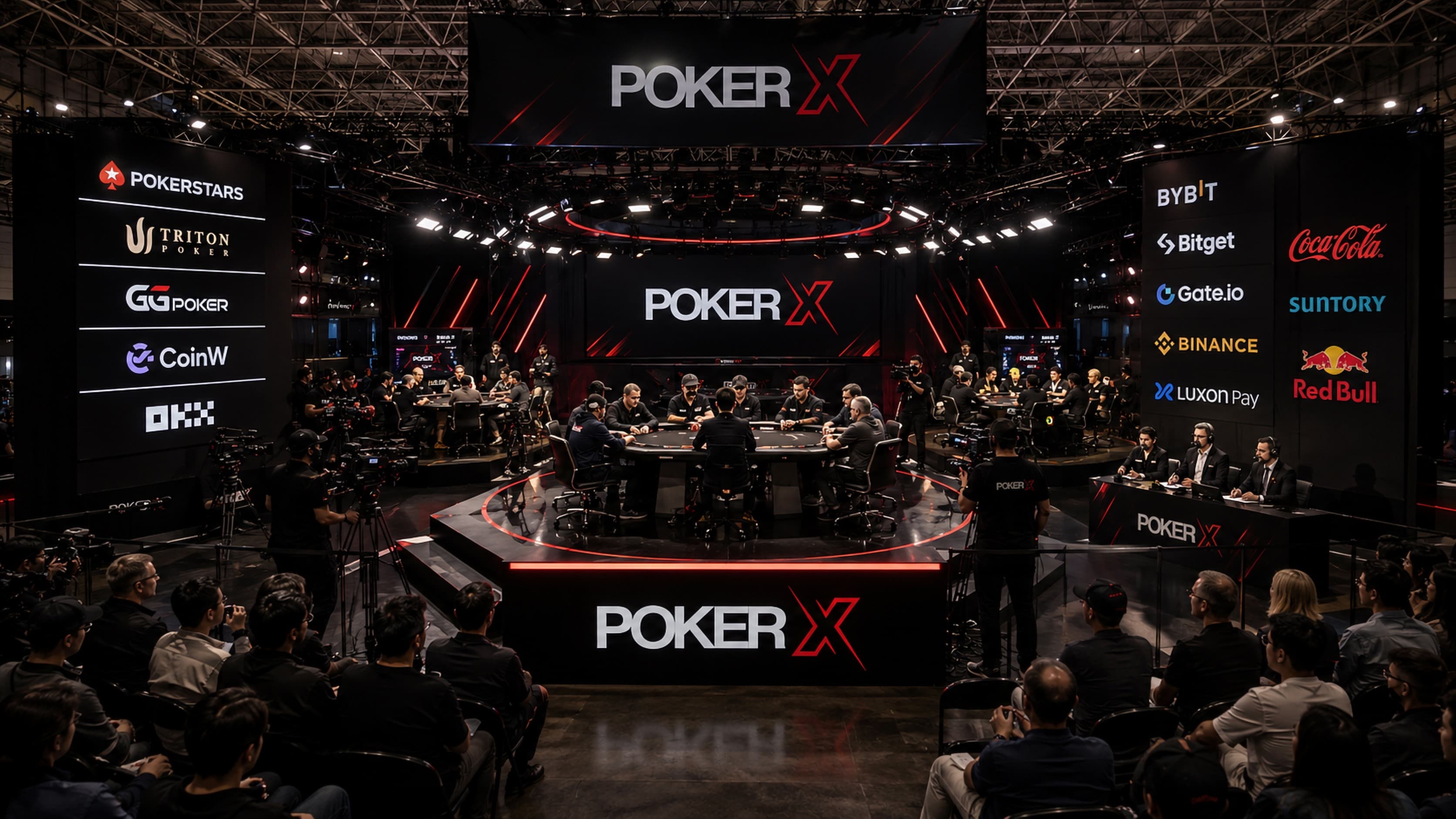 POKER X feature table competition zone